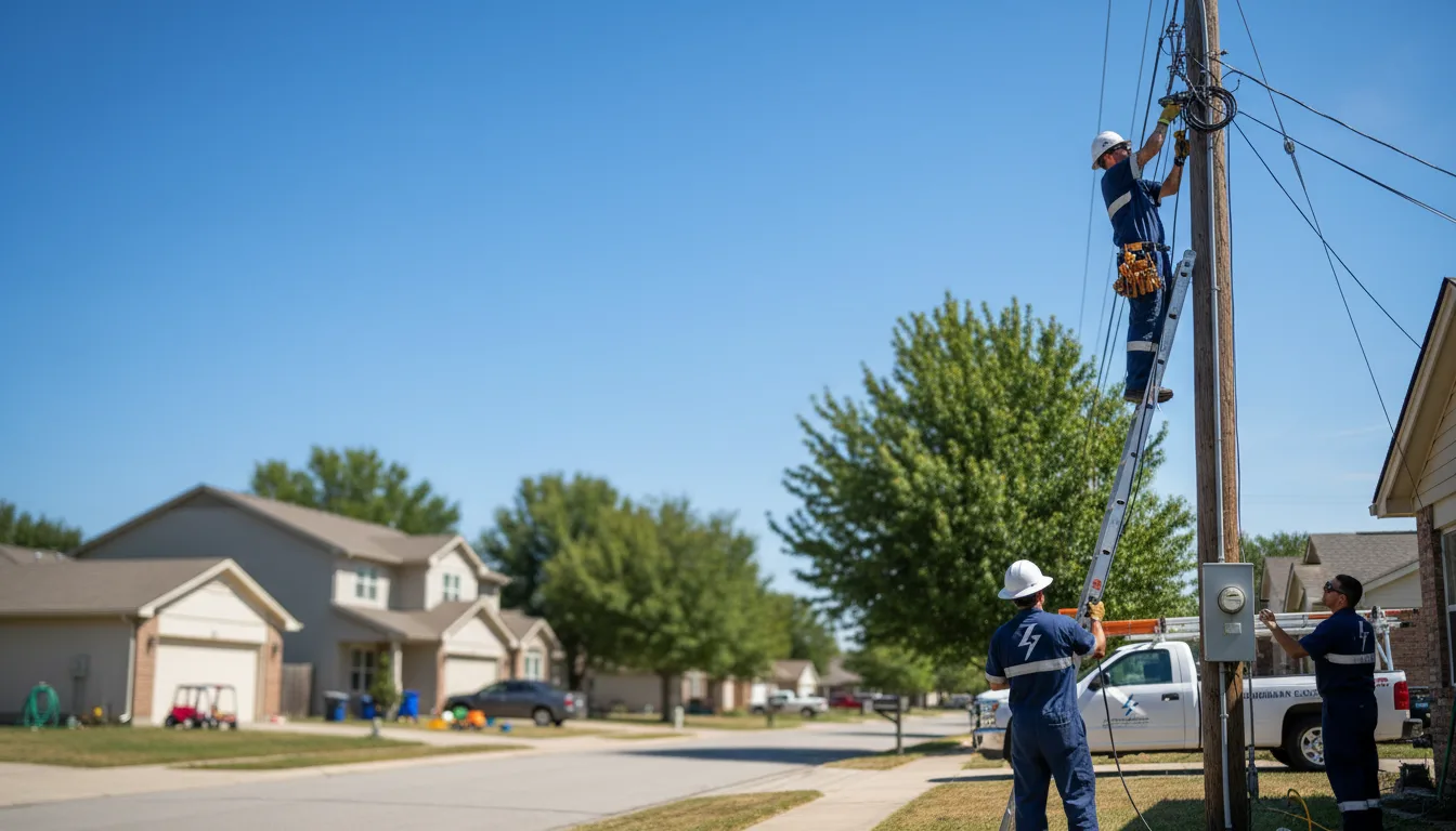 Residential electrician providing installation services in Tacna, AZ